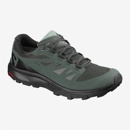 Salomon OUTline GTX Mens Hiking Shoes Green UK JATD